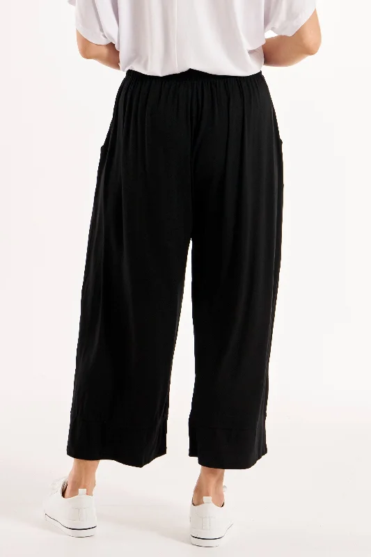 Betty Basics Astrid Bamboo Wide leg Pant Black