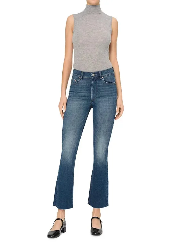 DL1961 Bridget High Rise Crop Bootcut Jean in Hulton