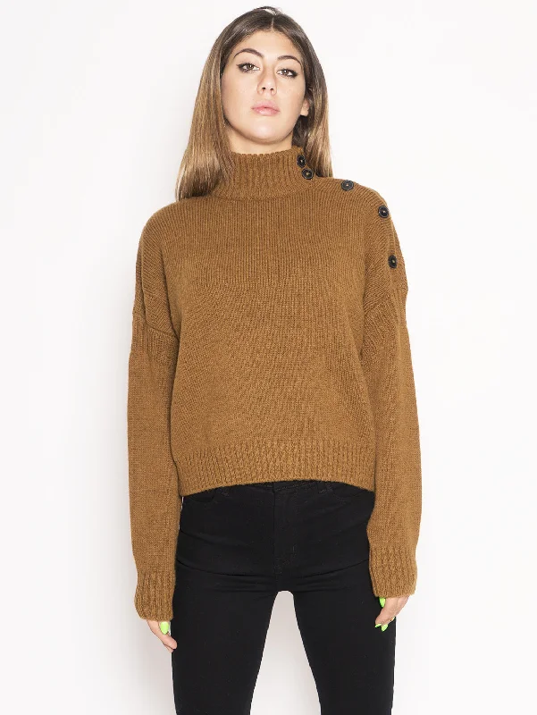 Turtle Neck Sweater  Marrone