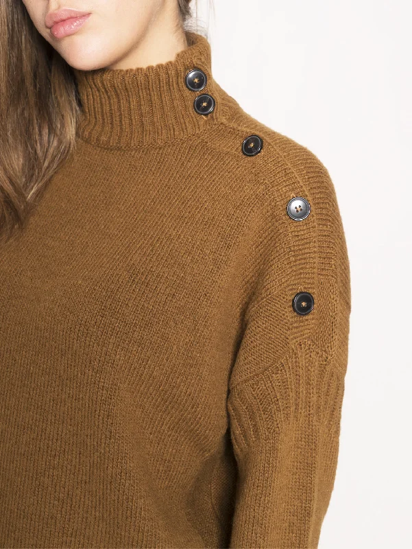 Turtle Neck Sweater  Marrone