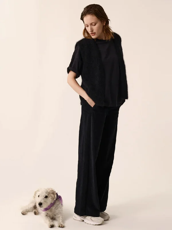 Des Petits Hauts Sialito Cord Trousers in Black