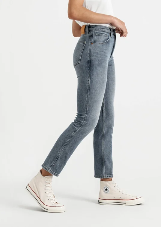 Duer Midweight Performance Denim High Rise Straight - Women's