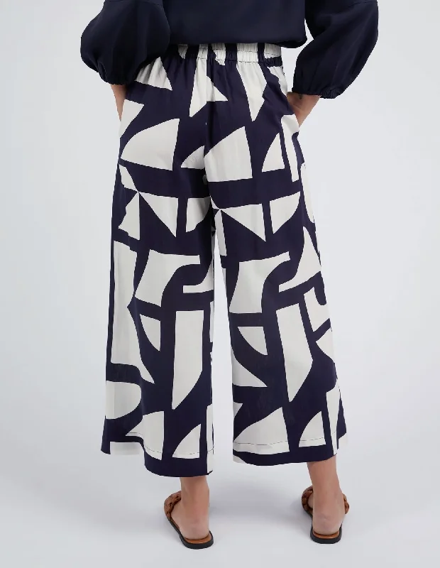 Elm Dali Abstract Pant Midnight Abstract Print