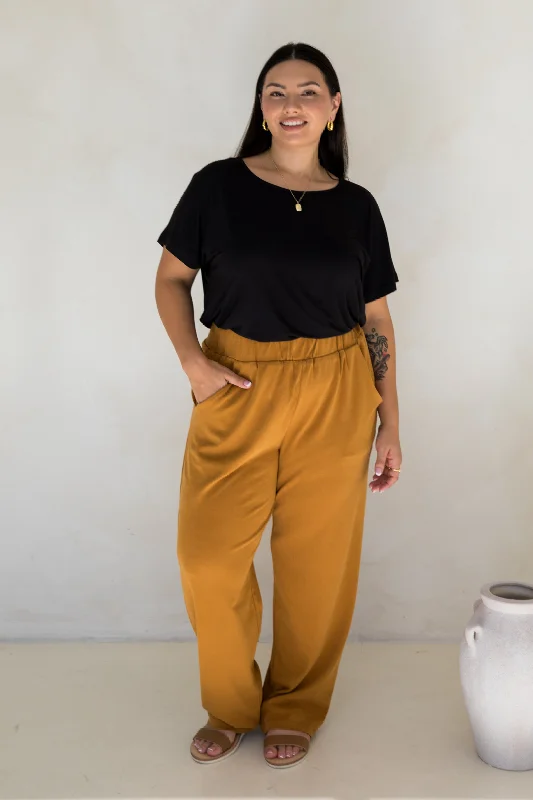 Frankie Lounge Pant in Toffee