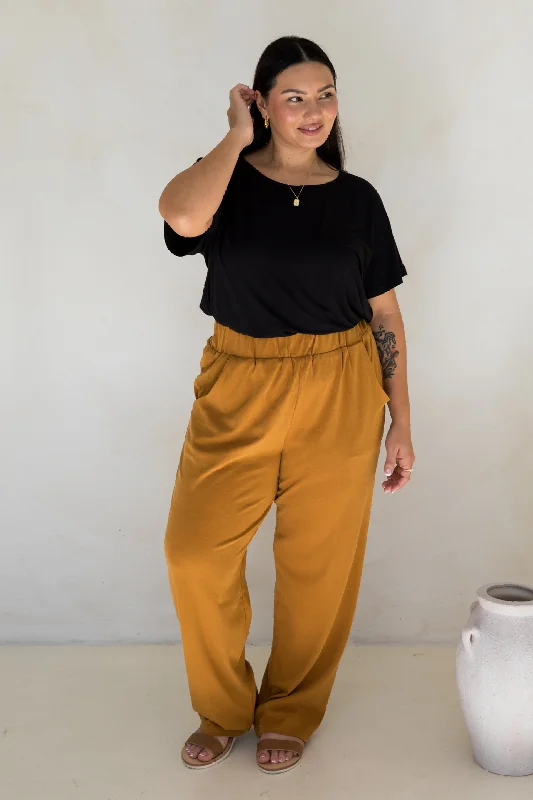 Frankie Lounge Pant in Toffee