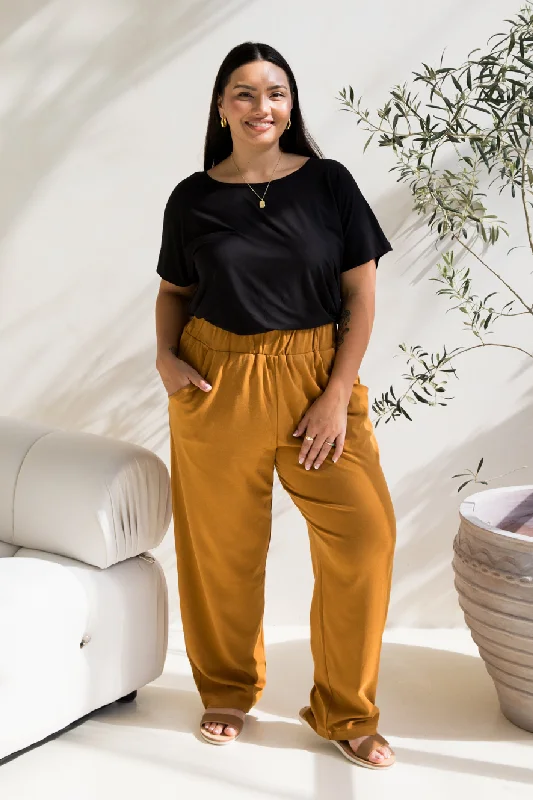 Frankie Lounge Pant in Toffee