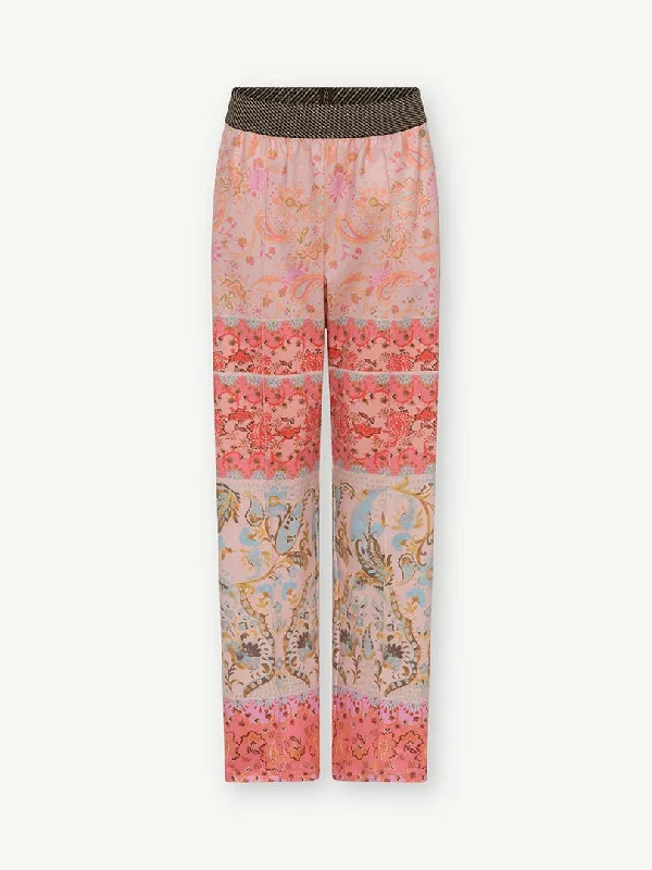 Gustav Marisa Paisley Print Jersey Trousers