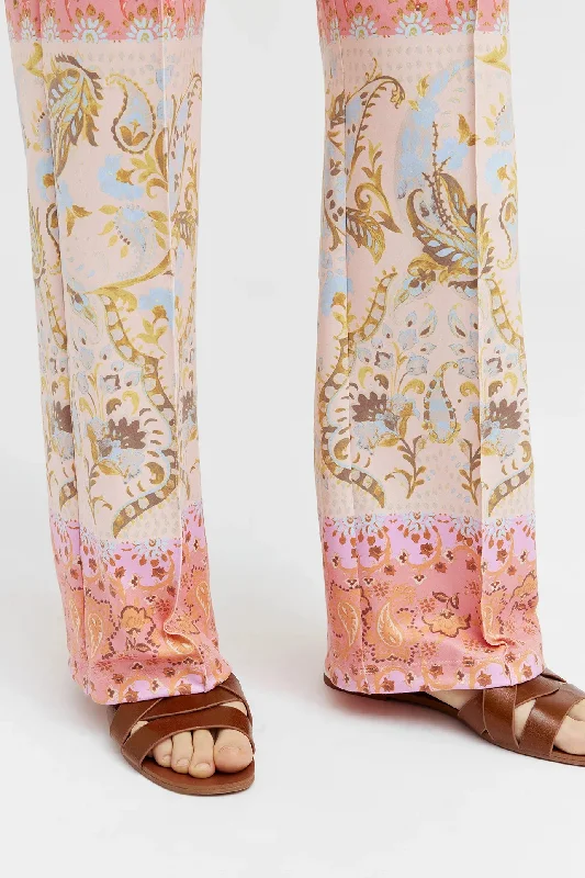 Gustav Marisa Paisley Print Jersey Trousers