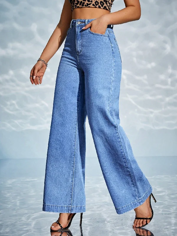 High Waist Wide Leg Jeans