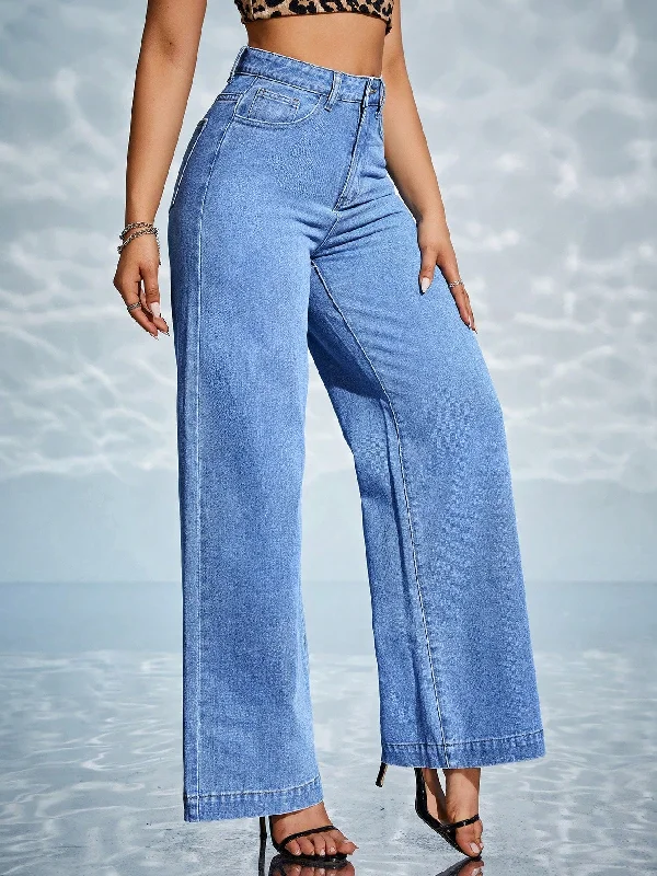 High Waist Wide Leg Jeans