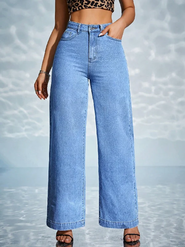 High Waist Wide Leg Jeans