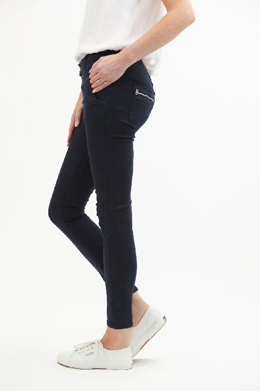 Button Jeans By Italian Star - Indigo