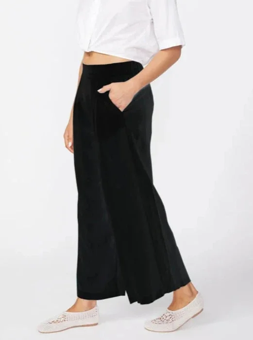 Stateside Linen Cropped Pull-on Trouser