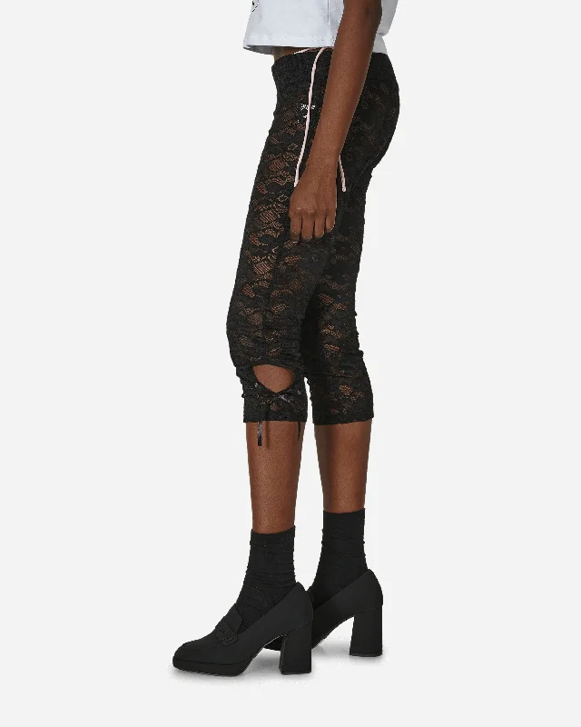 3/4 Lace Trousers Black