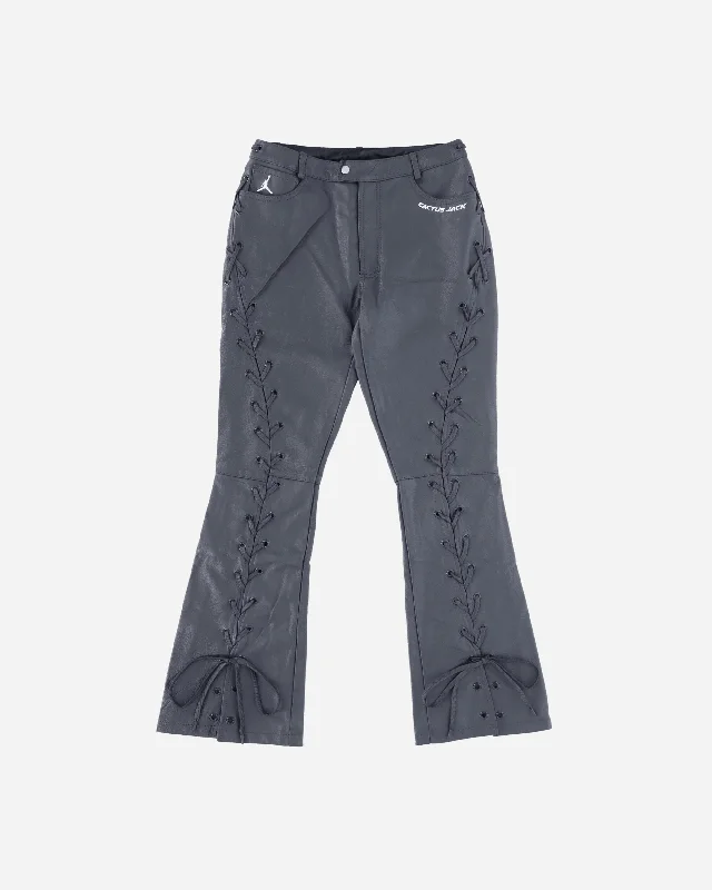 Travis Scott WMNS Leather Lace Trousers Dark Smoke Grey / Sail