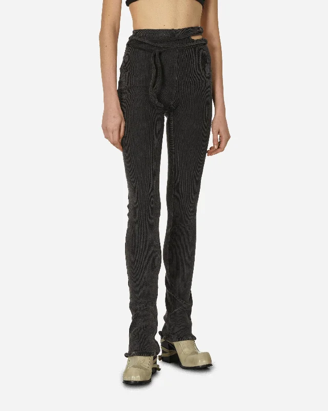 Rib Lounge Pants Black Wash