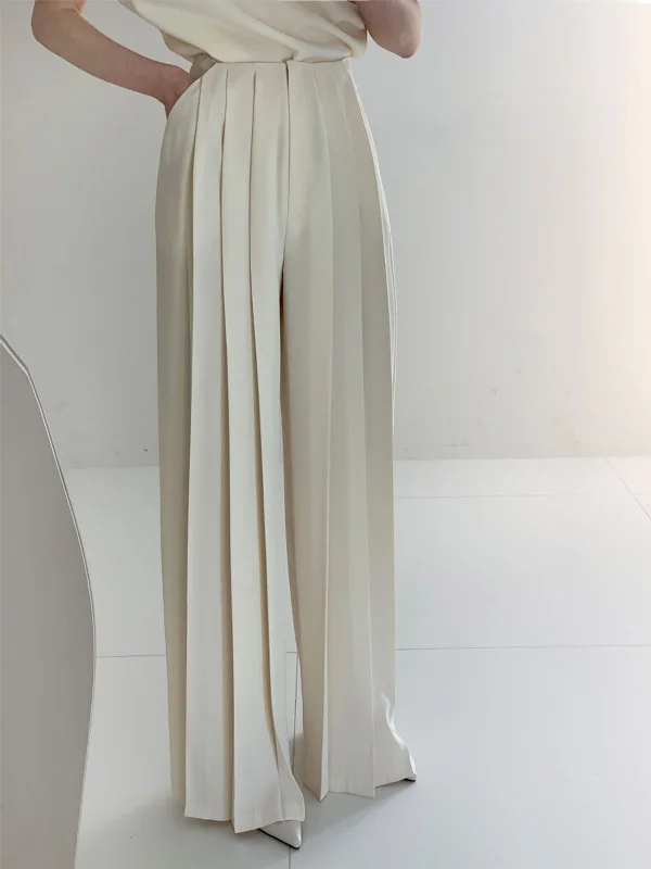 Pleated High Graceful Waist Jumpsuit