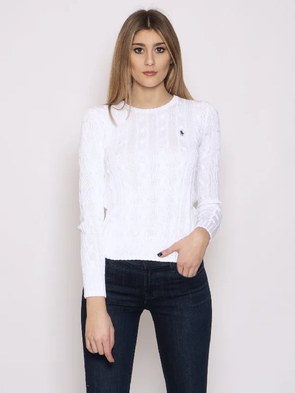 Maglia a Trecce White