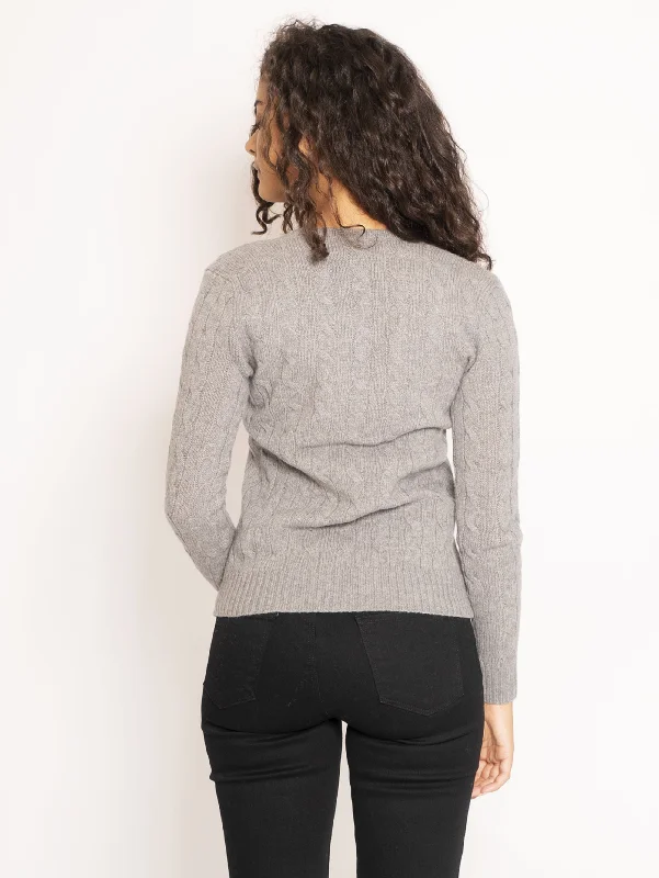 Maglia con Scollo a V - Grigio