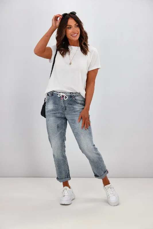 Shine On Label Raglan Collection Relaxed Jeans