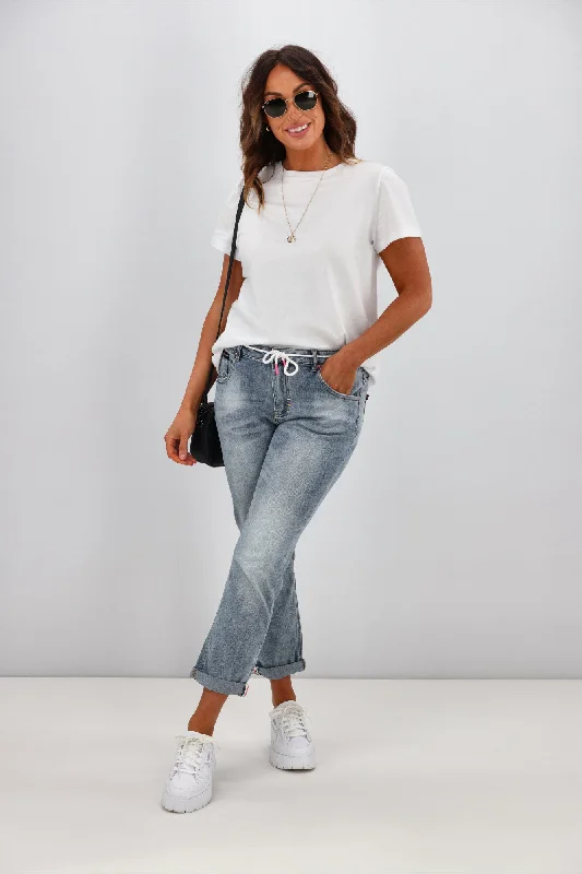 Shine On Label Raglan Collection Relaxed Jeans