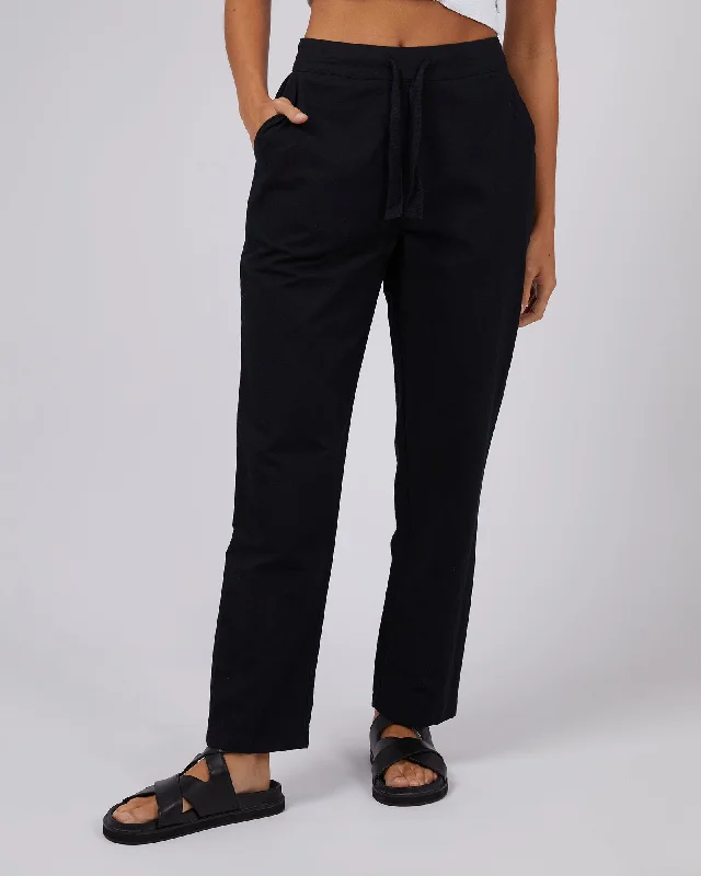 Silent Theory Tropical Pant Black