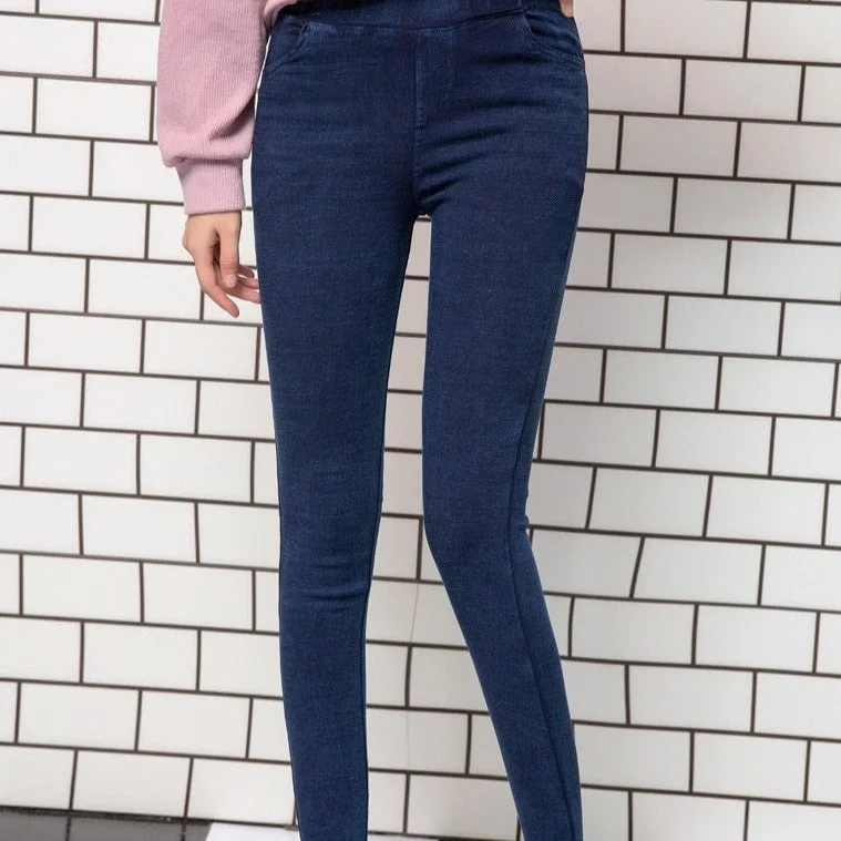 Spring Autumn Sand Wash Jeans Women