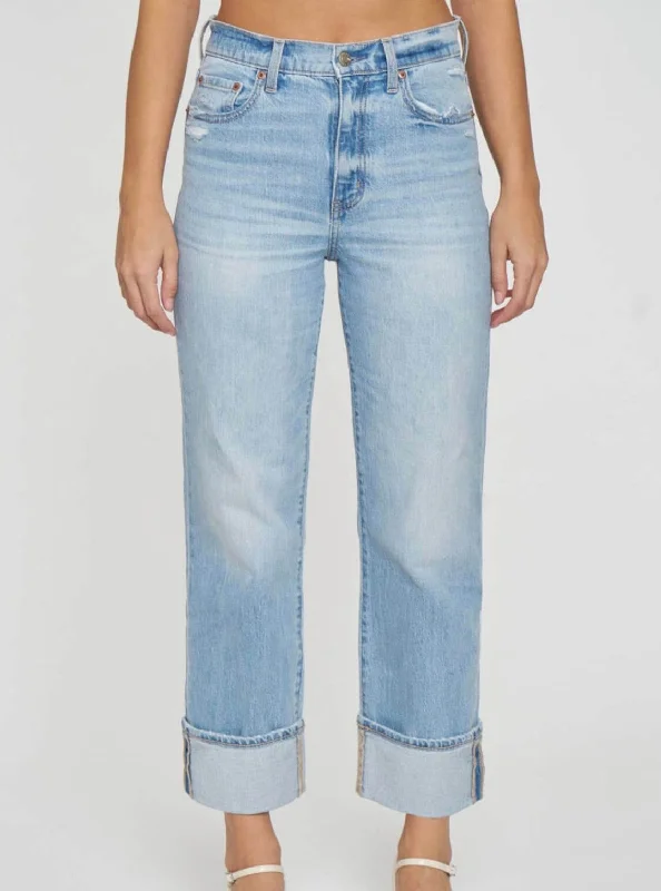 Daze Denim Sundaze Cuff High Rise Vintage Jeans