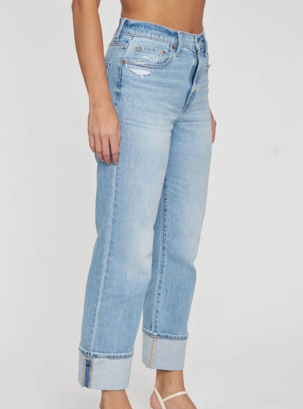 Daze Denim Sundaze Cuff High Rise Vintage Jeans