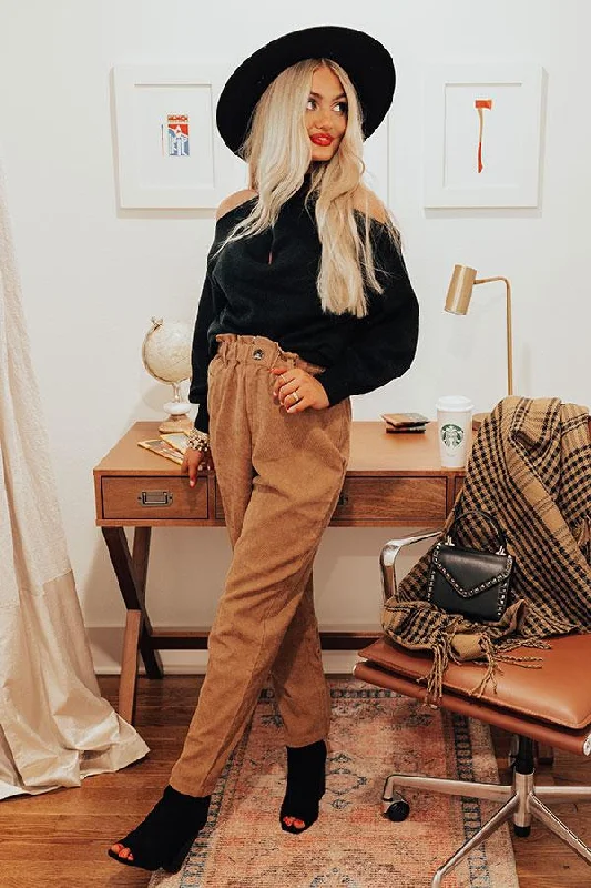 2024 The Juni High Waist Camel Pant