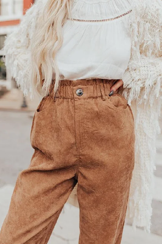 2024 The Juni High Waist Camel Pant