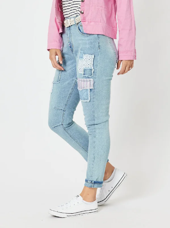 Threadz Taylor Patch Jeans Denim