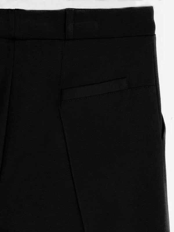 Vilagallo Black Straight Leg Trousers