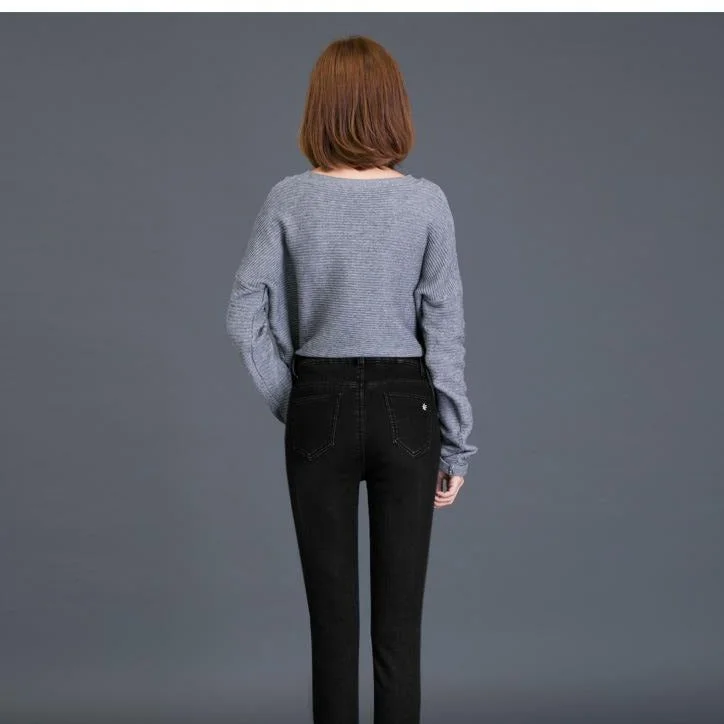 Winter Warm Jeans Female