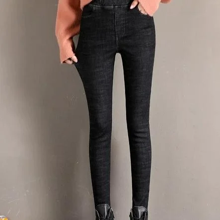 Winter Warm Jeans For Women