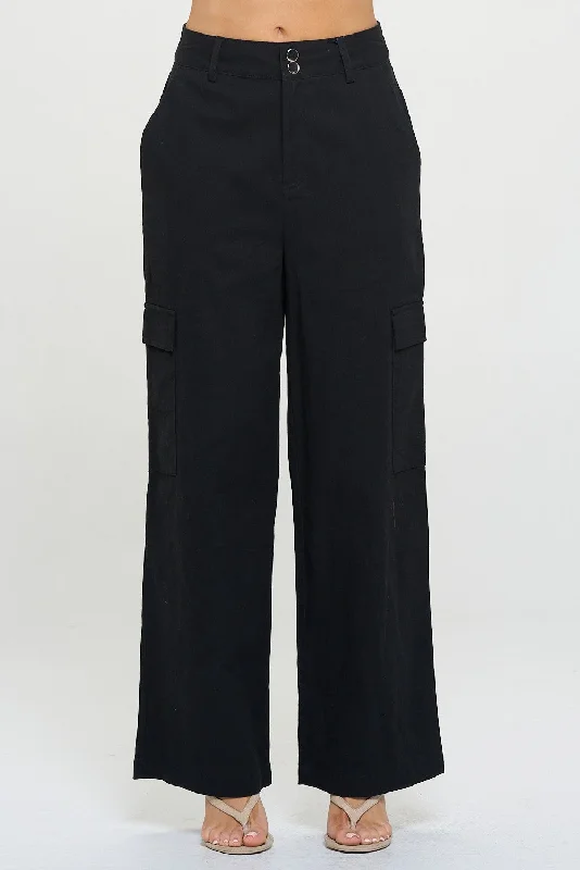 Women's Cargo Pocket Straight Pants - CHOYP5249