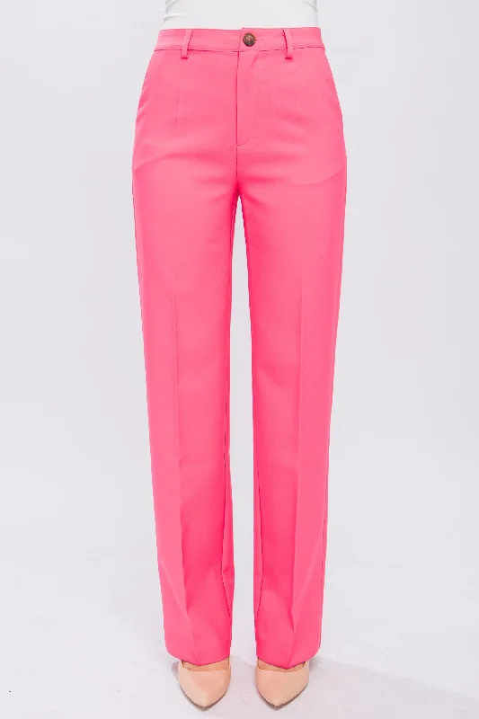 Women's Formal Straight Leg Pants - LOV6831PD