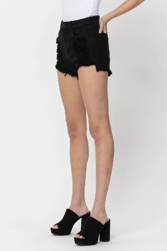 Women's High Rise Fray Shorts - CELWV47169