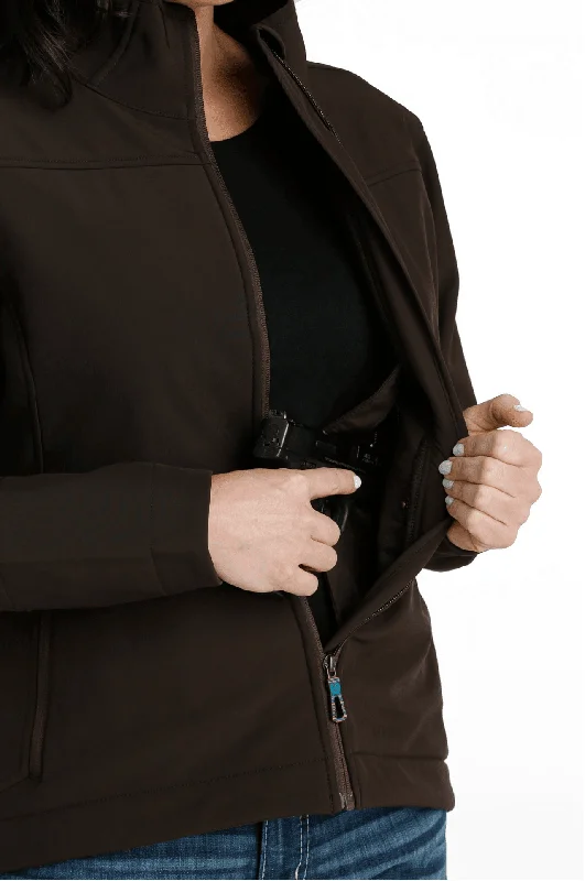 Cinch Women's Brown Concealed Carry Bonded Jacked MAJ9848002