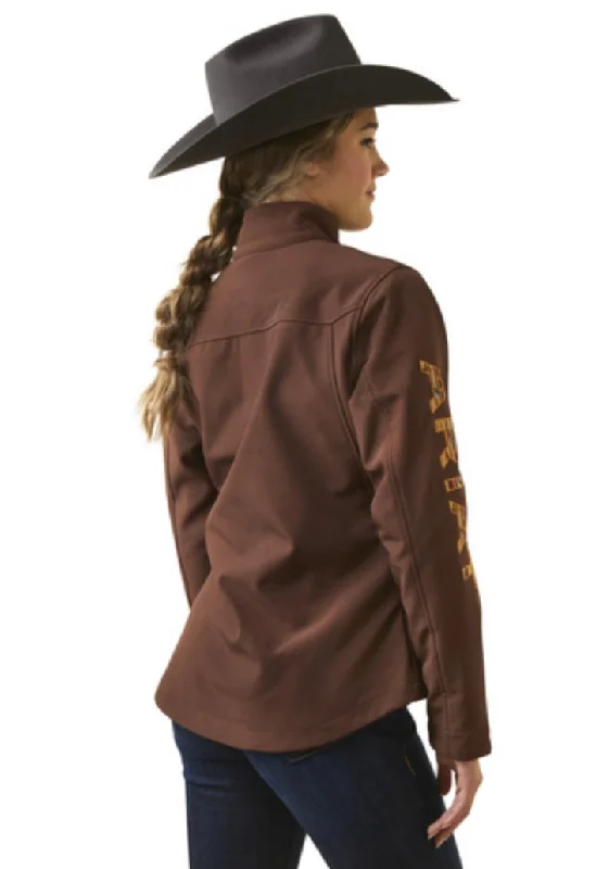 Ariat Women's Team Logo Softshell Chimayo Jacket-Chocolate