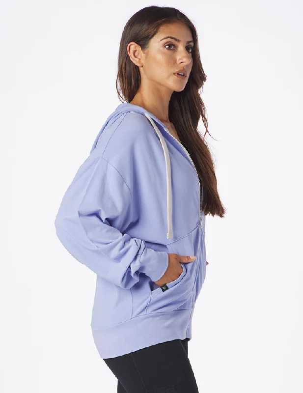 Vintage Oversized Zip Up: Lilac