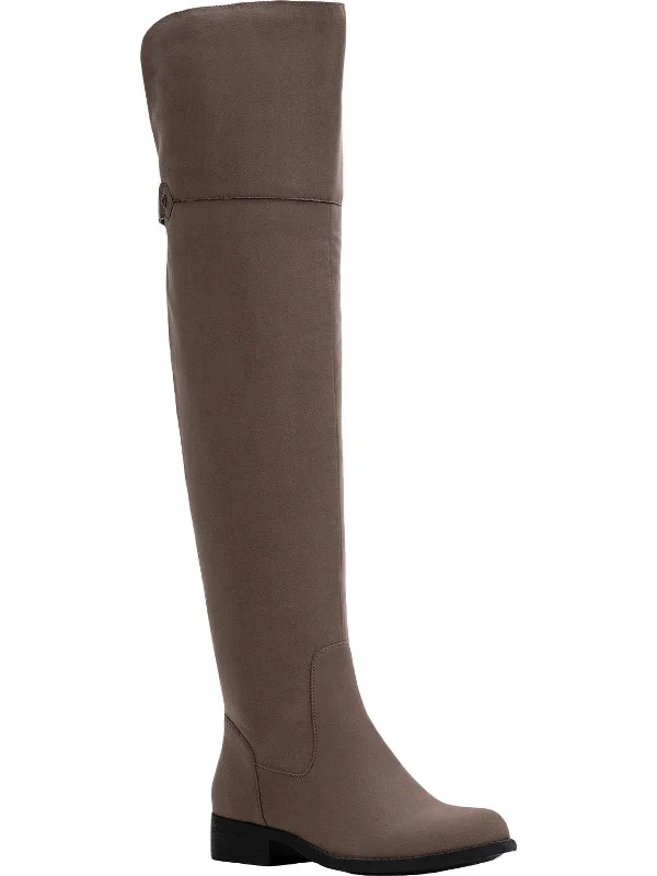 Allicce Womens Wide Calf Tall Knee-High Boots