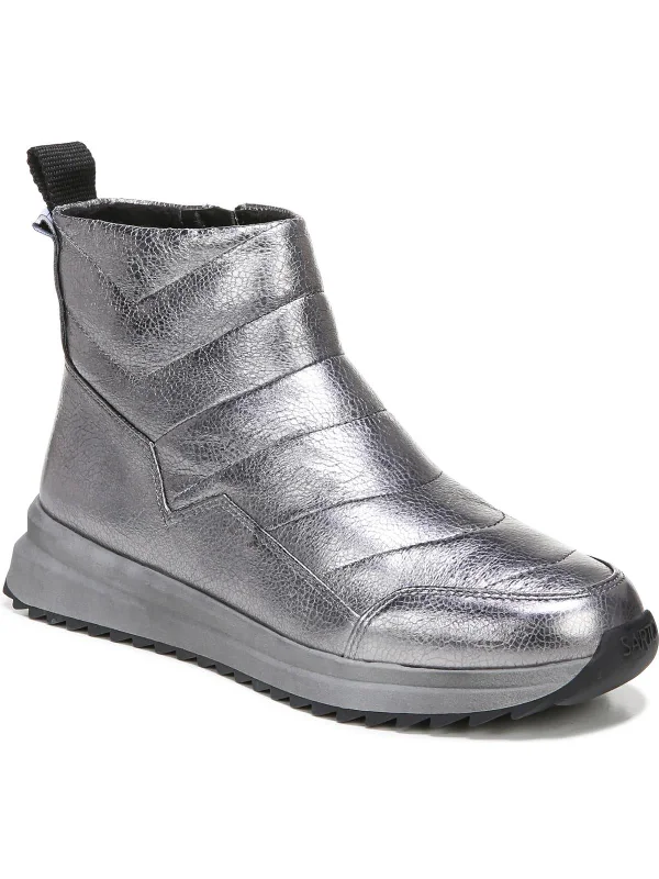 Alps Womens Quilted Booties Ankle Boots