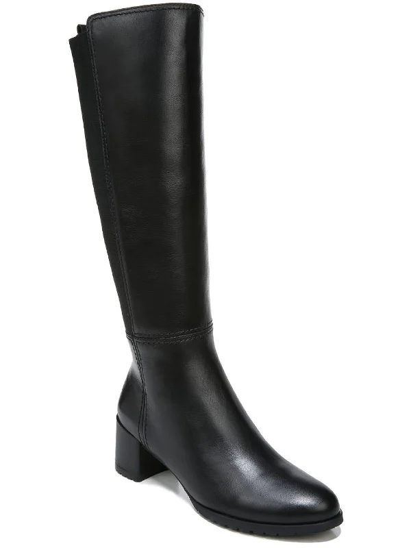 Brent Womens Zipper Round Toe Knee-High Boots