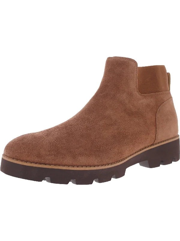 Brionie Womens Suede Chelsea Boots