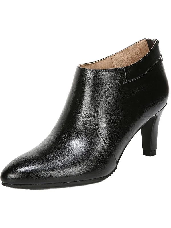 Georgia Womens Faux Leather Almond Toe Booties