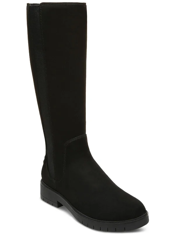 Gwynn Womens Faux Leather Casual Knee-High Boots