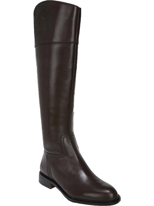 Hudson Womens Leather Knee-High Riding Boots