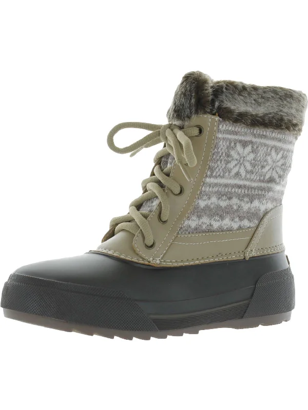 Ice Queen Womens Faux Fur Trim Cold Weather Winter & Snow Boots