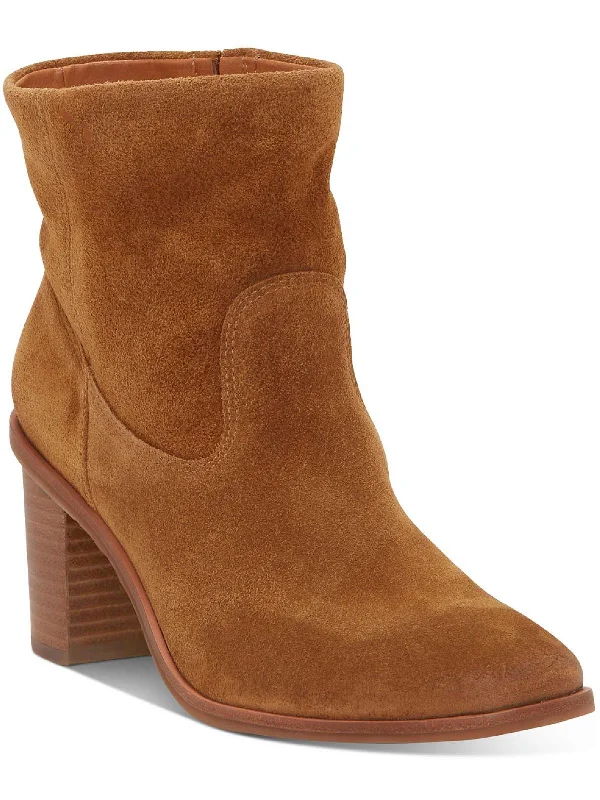 Jozelyn Womens Suede Round Toe Mid-Calf Boots